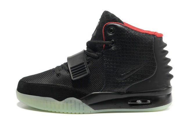 Nike Air Yeezy 2 Black Shoes - Click Image to Close