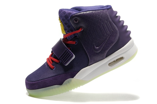 Nike Air Yeezy 2 Purple White Shoes - Click Image to Close