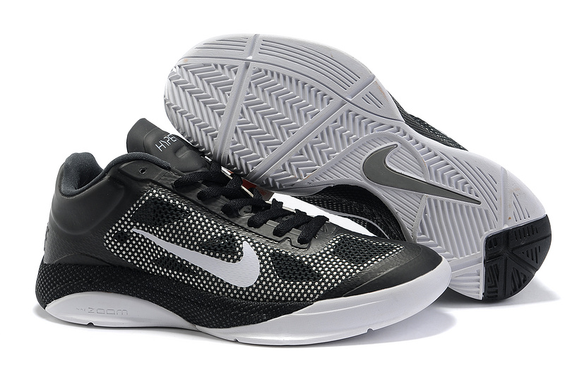 Nike Air Zoom Hyperfuse 2011 Low Black White Shoes - Click Image to Close