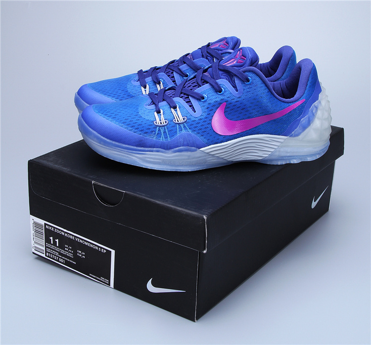 Nike Air Zoom Kobe Venomenon 5 Flywire Hyperfuse Blue Purple Shoes - Click Image to Close