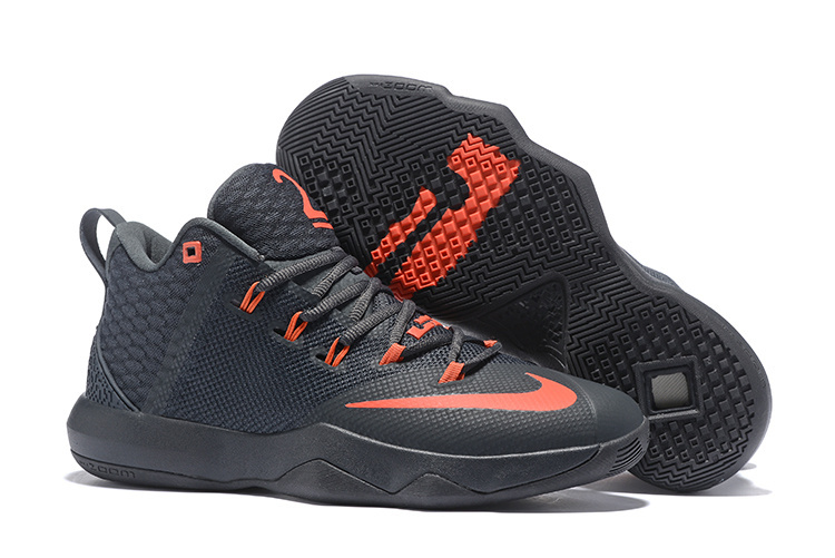 Nike Ambassador IX Basketball Black Orange Shoes - Click Image to Close