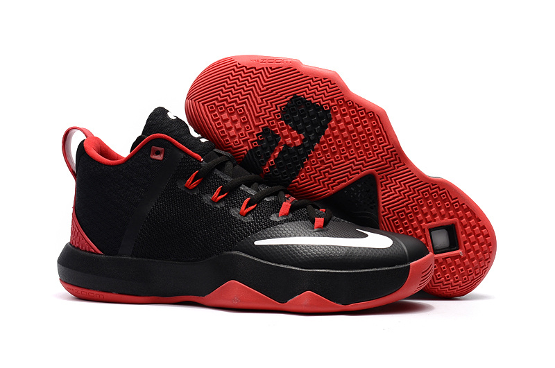 Nike Ambassador IX Basketball Black Red Shoes - Click Image to Close