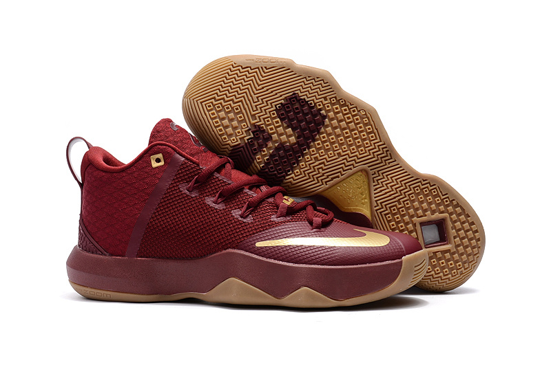 Nike Ambassador IX Basketball Red Gold Shoes