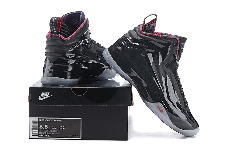 Nike Chuck Posite Black Grey Red Basketball Shoes