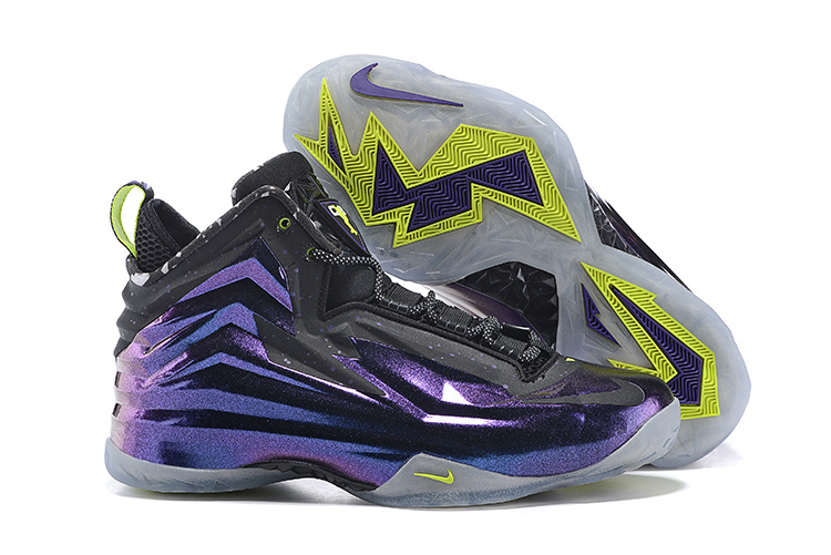 Nike Chuck Posite Purple Grey Fluorscent Basketball Shoes