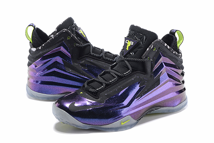 Nike Chuck Posite Purple Grey Fluorscent Basketball Shoes - Click Image to Close