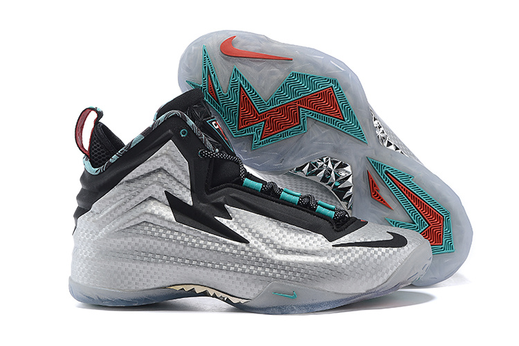 Nike Chuck Posite Silver Black Blue Basketball Shoes - Click Image to Close