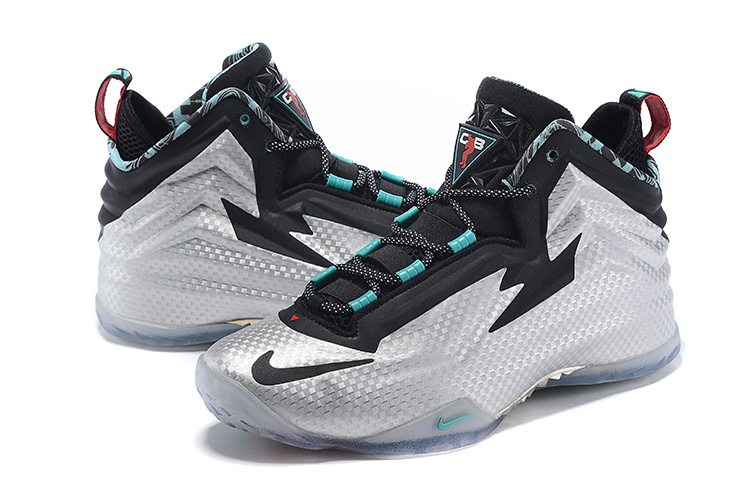 Nike Chuck Posite Silver Black Blue Basketball Shoes