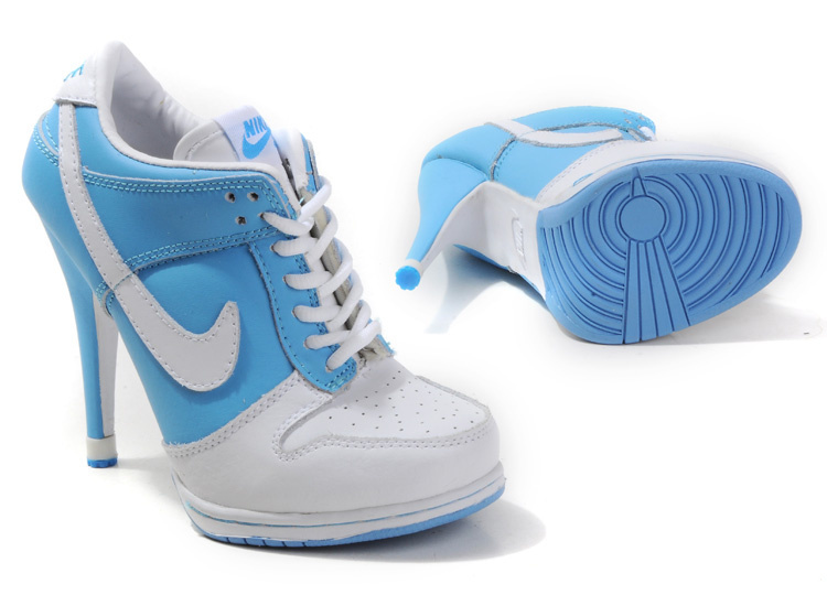 Nike Dunk High Heels WhiteLight Blue