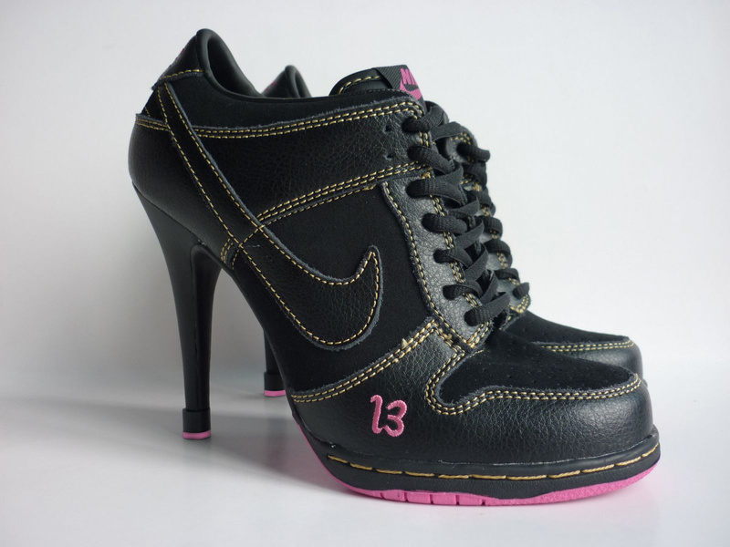 Nike Dunk Low Heels Black Pink