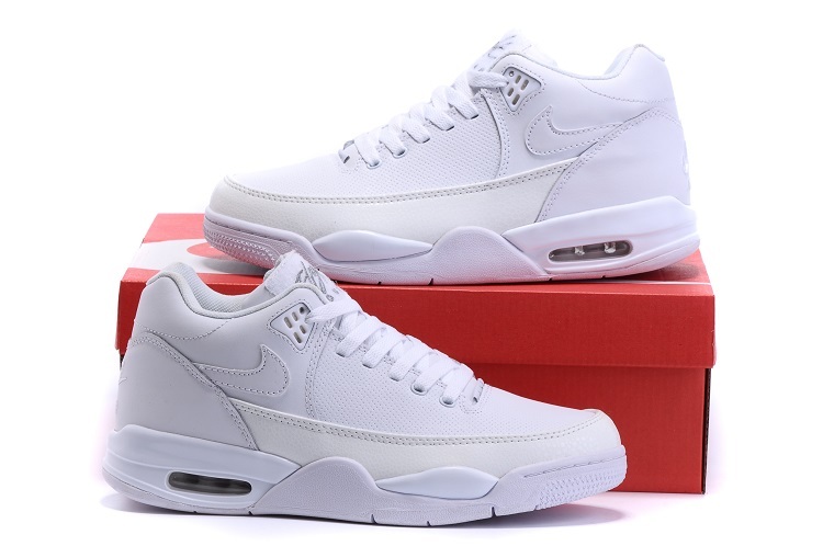 Nike Flight Squad All White Shoes