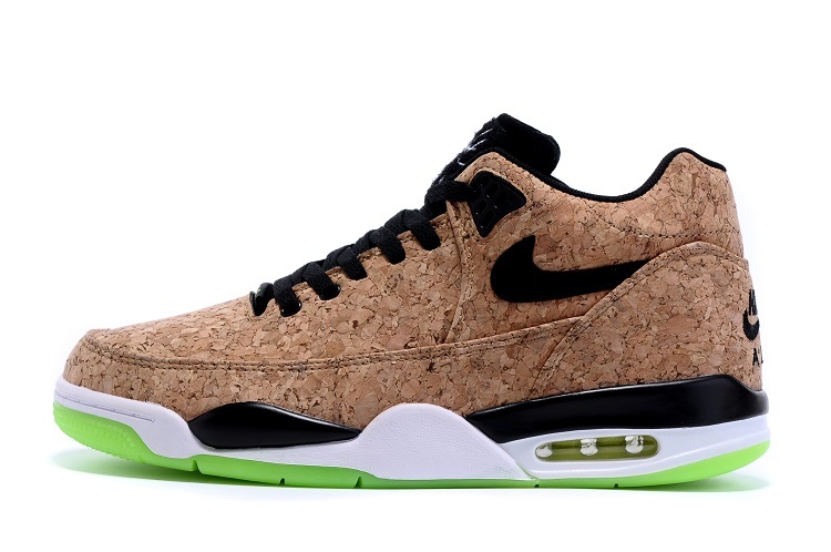 Nike Flight Squad Brown Black Green Shoes - Click Image to Close