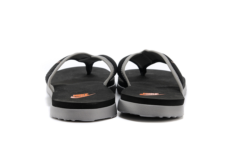 Nike Flip-flops Black Grey Orange Sandal - Click Image to Close