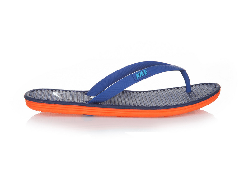 Nike Flip-flops Blue Black Orange Sandal - Click Image to Close