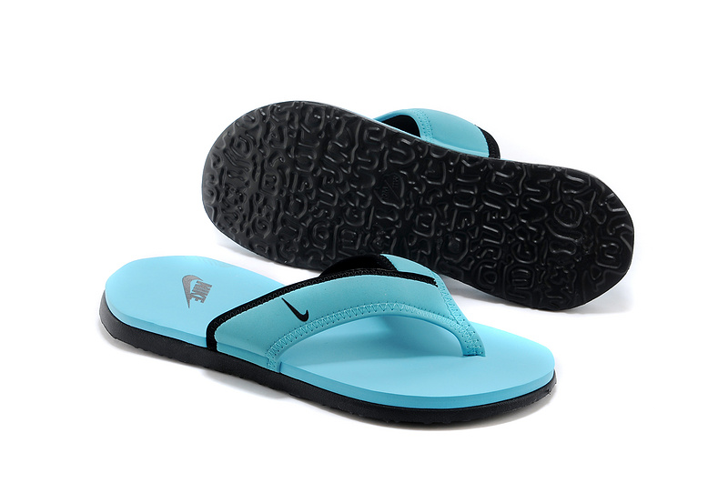 Nike Flip-flops Light Green Black Sandal - Click Image to Close