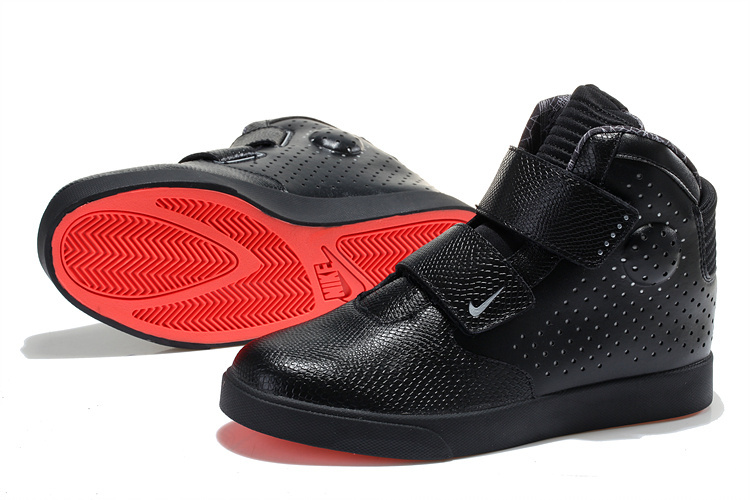 Nike Flystepper 2K3 Yeezy All Black Red Sole Shoes - Click Image to Close