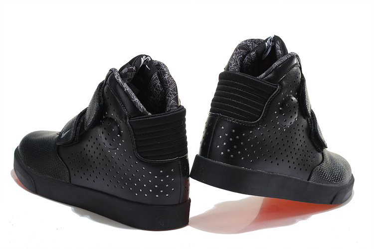 Nike Flystepper 2K3 Yeezy All Black Red Sole Shoes - Click Image to Close