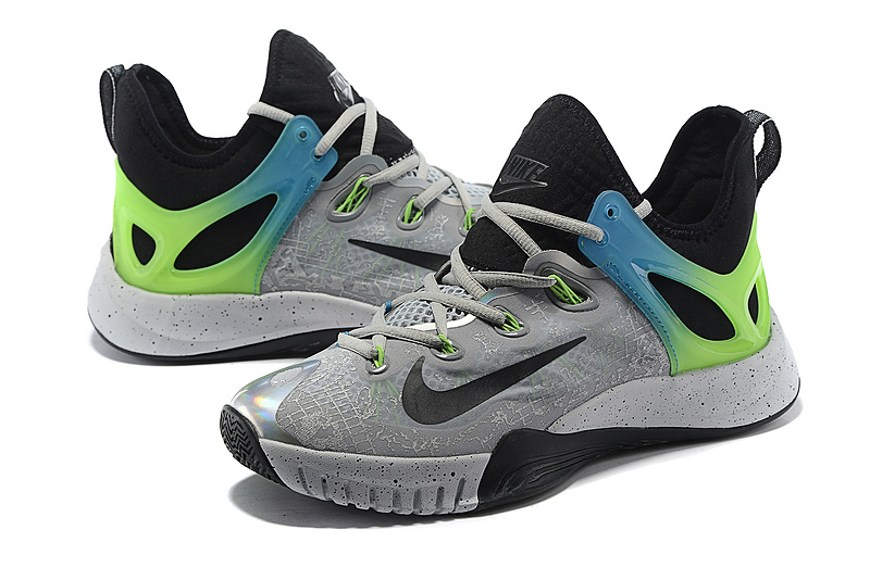 Nike HyperRev 2015 Grey Black Green Shoes - Click Image to Close