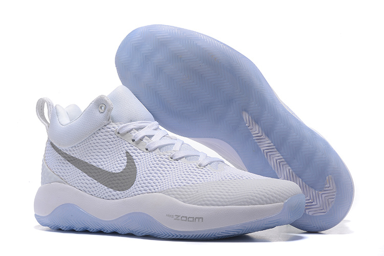 Nike HyperRev 2017 All White Light BlueSole Shoes - Click Image to Close