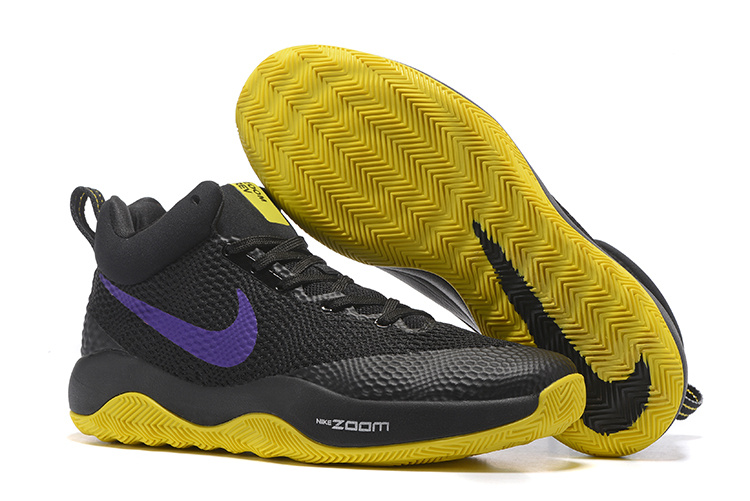 Nike HyperRev 2017 Black Yellow Purple Shoes - Click Image to Close