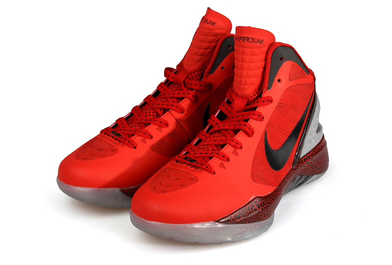 Nike Hyperdunk 2011 Red Black Shoes - Click Image to Close