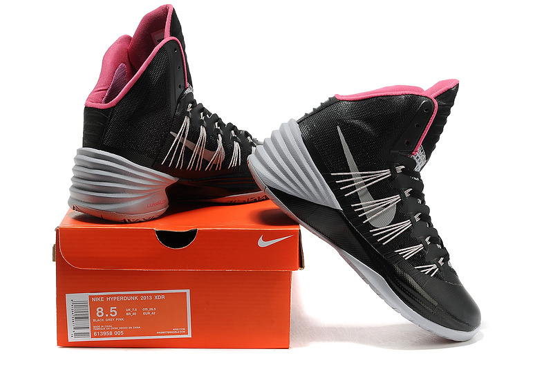 Nike Hyperdunk 2013 XDR Olympic Lebron Black Grey Shoes - Click Image to Close