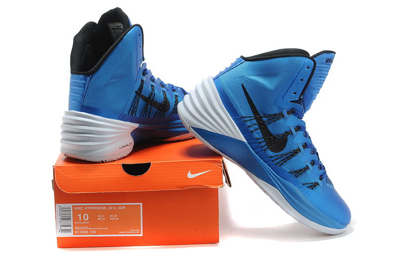 Nike Hyperdunk 2013 XDR Olympic Lebron Blue Black Shoes