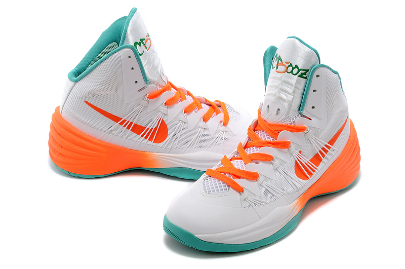 Nike Hyperdunk 2013 XDR Silver Orange Green Shoes - Click Image to Close