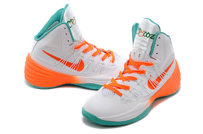 Nike Hyperdunk 2013 XDR Silver Orange Green Shoes