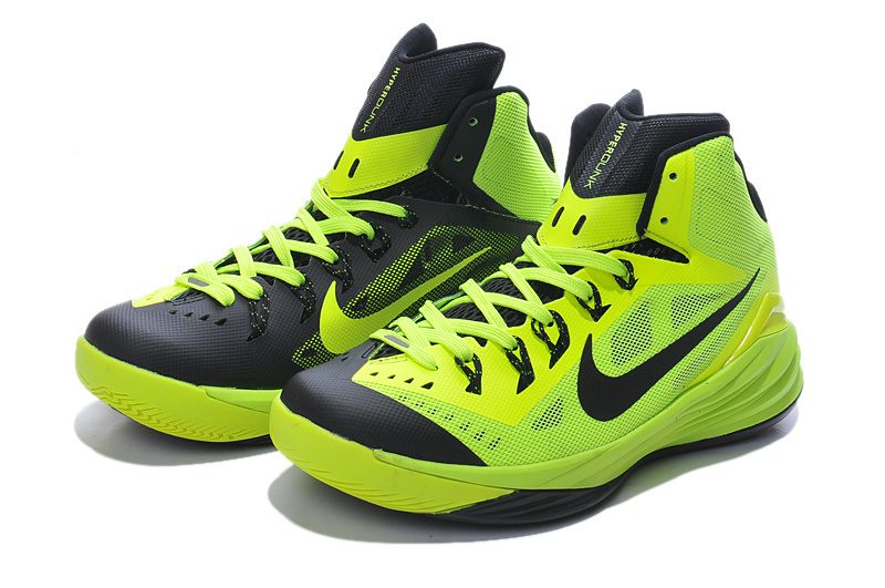Nike Hyperdunk 2014 Green Black Shoes - Click Image to Close