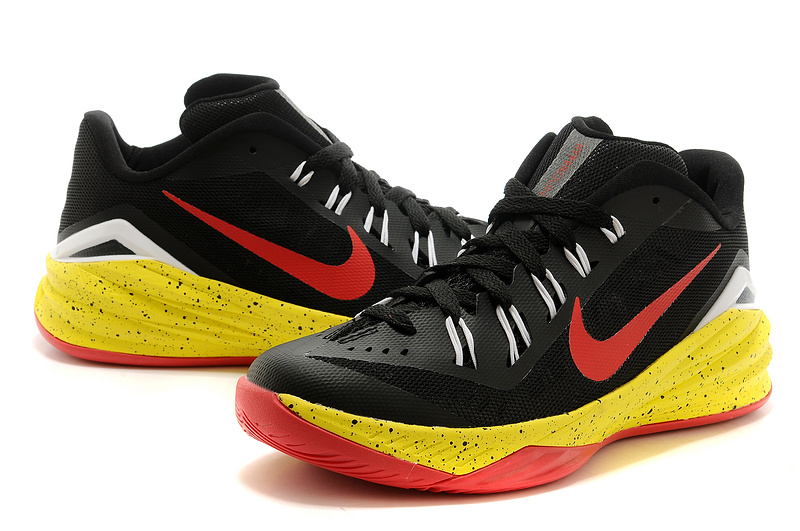Nike Hyperdunk 2014 XDR Black Red Yellow Shoes - Click Image to Close