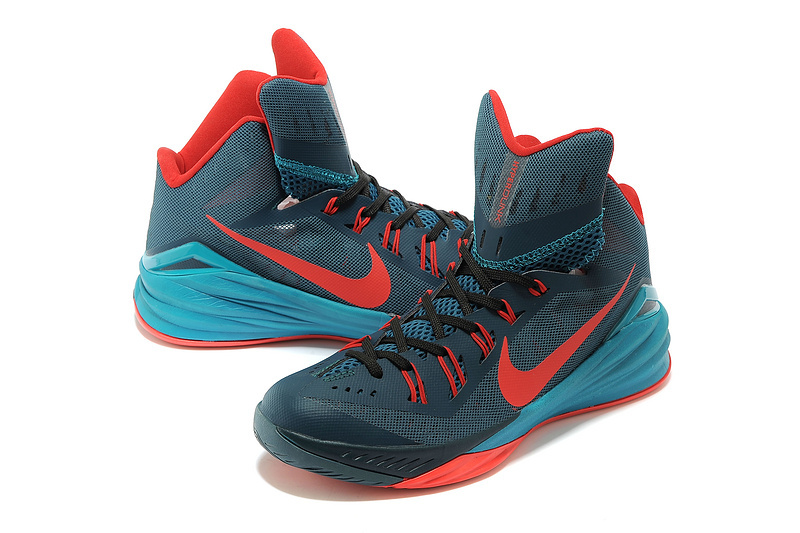 Nike Hyperdunk 2014 XDR Blue Orange Green Shoes - Click Image to Close