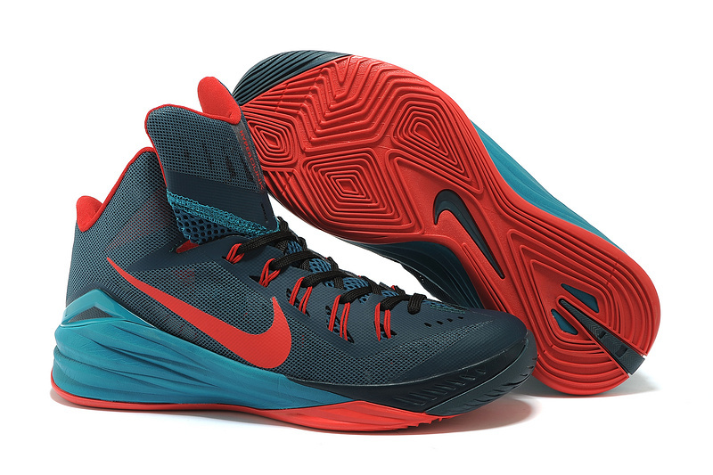 Nike Hyperdunk 2014 XDR Blue Orange Green Shoes - Click Image to Close