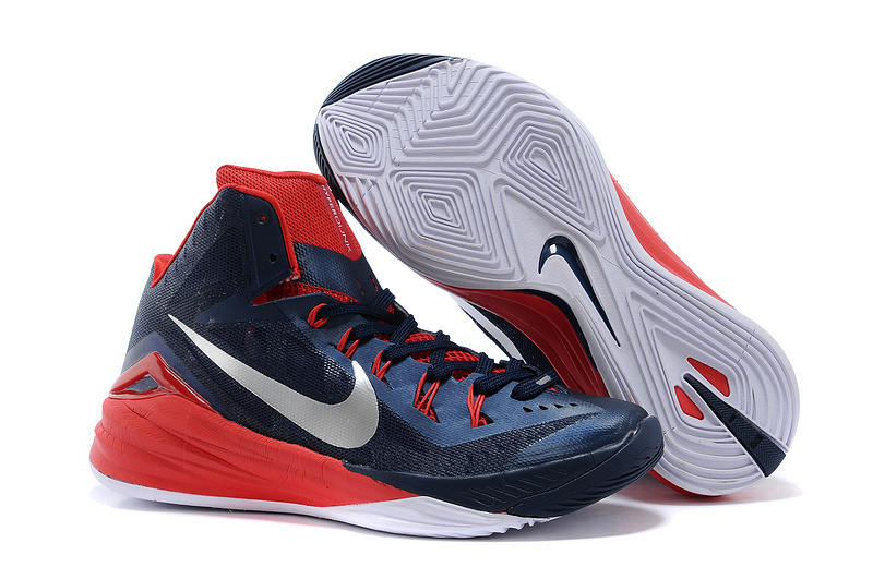 Nike Hyperdunk 2014 XDR Dark Blue Red White Shoes - Click Image to Close