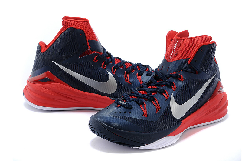 Nike Hyperdunk 2014 XDR Dark Blue Red White Shoes - Click Image to Close