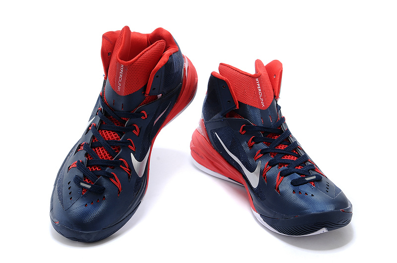 Nike Hyperdunk 2014 XDR Dark Blue Red White Shoes - Click Image to Close