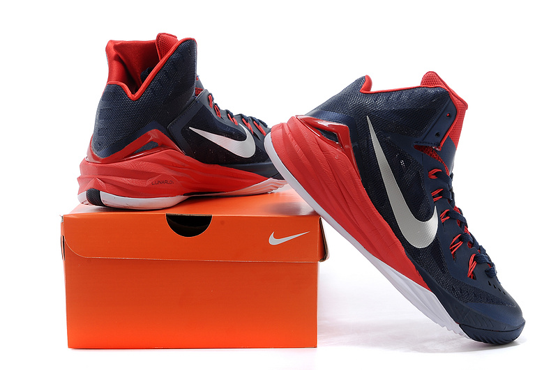 Nike Hyperdunk 2014 XDR Dark Blue Red White Shoes - Click Image to Close