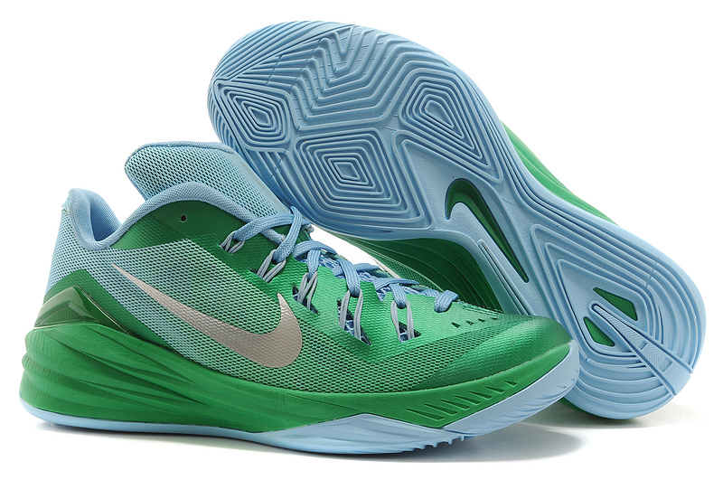 Nike Hyperdunk 2014 XDR Green Silver Shoes - Click Image to Close