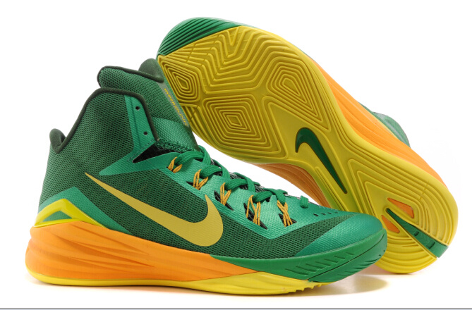 2014 Nike Hyperdunk XDR Basketball Shoes Green Yellow