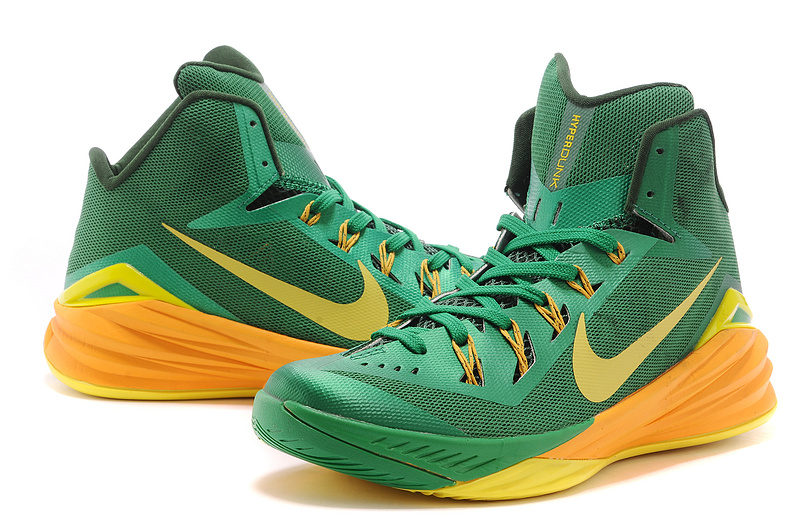 2014 Nike Hyperdunk XDR Basketball Shoes Green Yellow