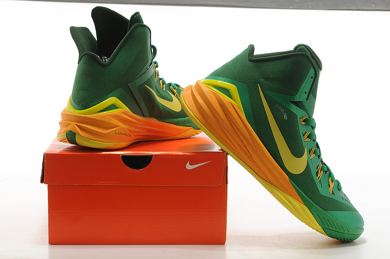 2014 Nike Hyperdunk XDR Basketball Shoes Green Yellow