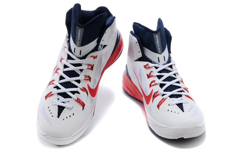 2014 Nike Hyperdunk XDR Basketball Shoes Red White Red Blue - Click Image to Close