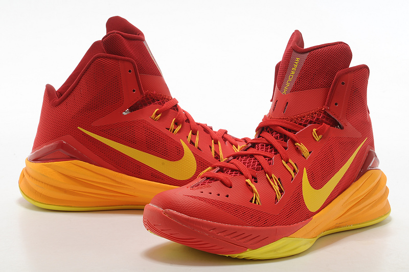 2014 Nike Hyperdunk XDR Basketball Shoes Red Yellow