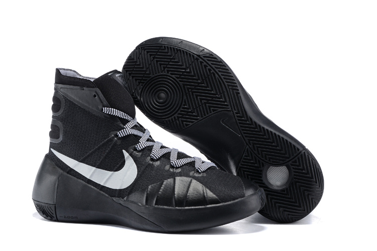 Nike Hyperdunk 2015 All Black Basketball Shoes - Click Image to Close