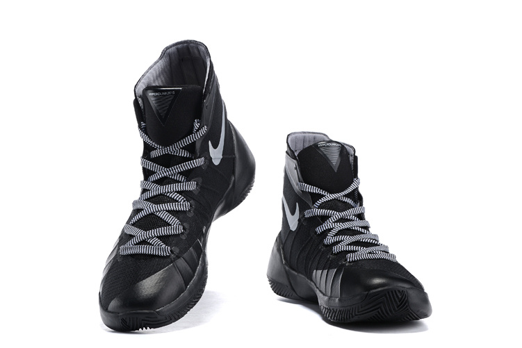 Nike Hyperdunk 2015 All Black Basketball Shoes - Click Image to Close