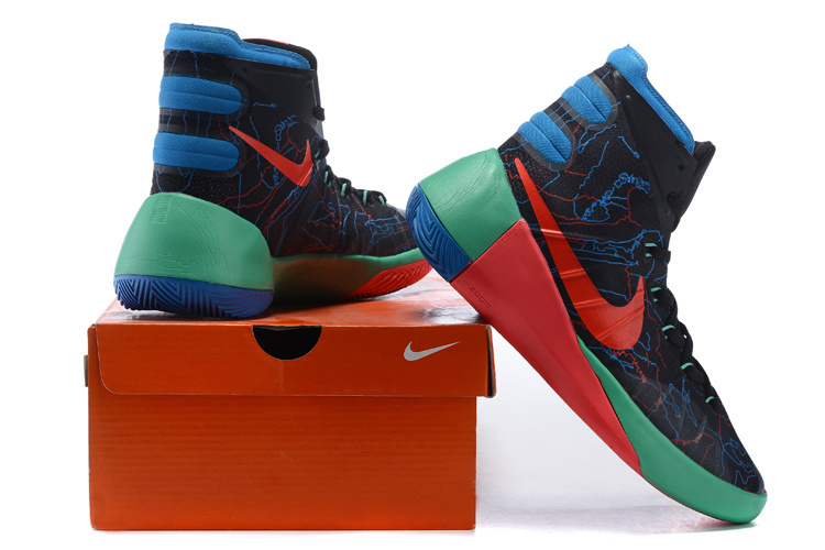 Nike Hyperdunk 2015 All Star Black Blue Orange Green Shoes - Click Image to Close