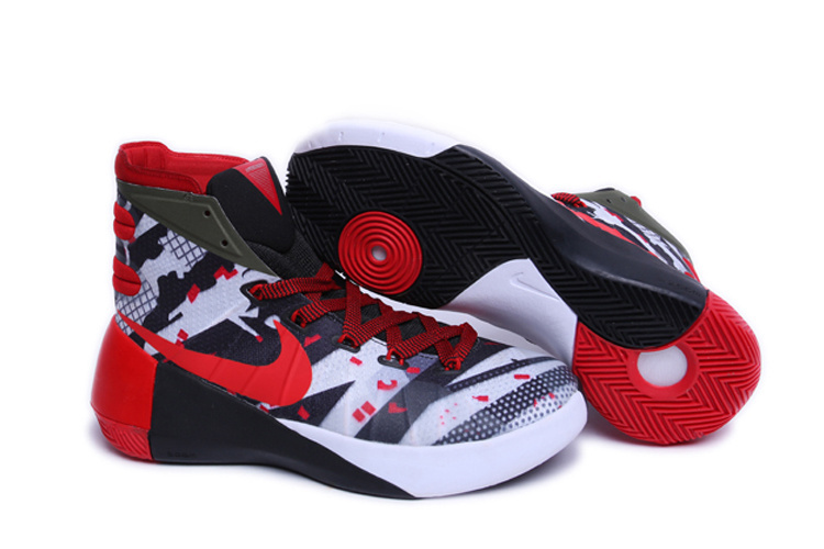Nike Hyperdunk 2015 All Star White Black Red Basketball Shoes