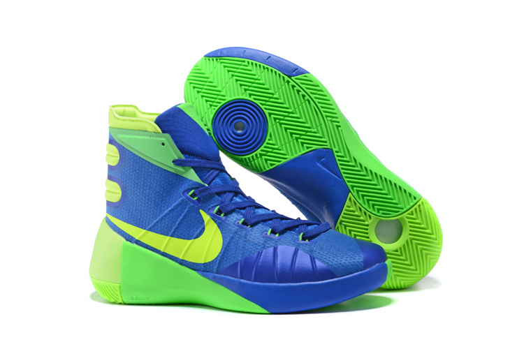 Nike Hyperdunk 2015 Deep Blue Green Basketball Shoes