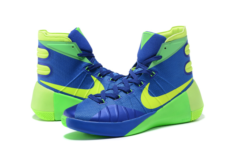 Nike Hyperdunk 2015 Deep Blue Green Basketball Shoes