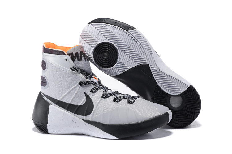 Nike Hyperdunk 2015 White Black Orange Shoes - Click Image to Close